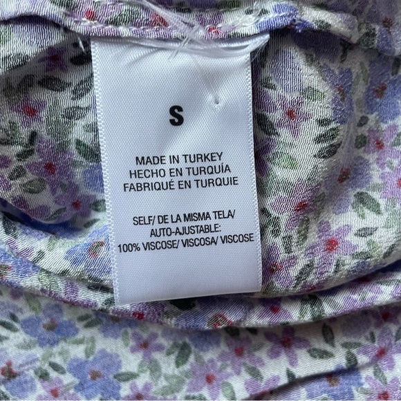 Favorite Daughter The Savannah Short Sleeve Floral Button Down Shirt in Purple - Picture 6 of 12